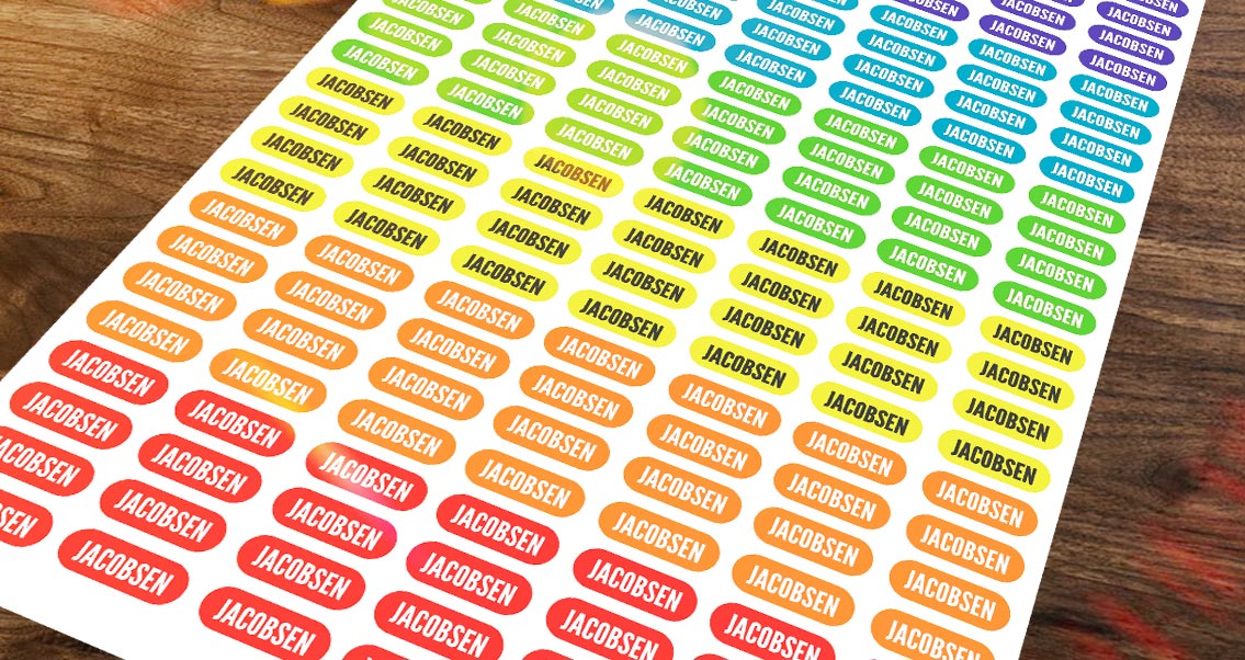 Nordic print Navnelapper | Verdens Tøffeste Navnelapper. Bestill her!